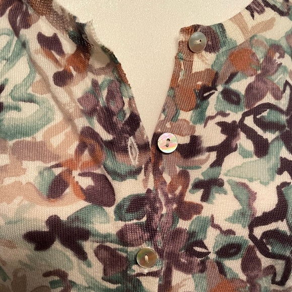 Banana Republic button down floral cardigan - Picture 2 of 5